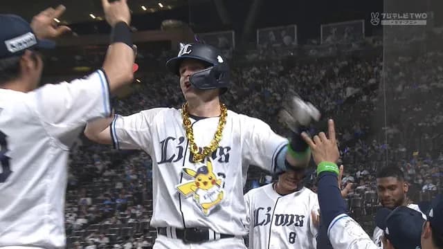西武・ネビン、2打席連発！！ たった4試合でチーム本塁打王にｗｗ