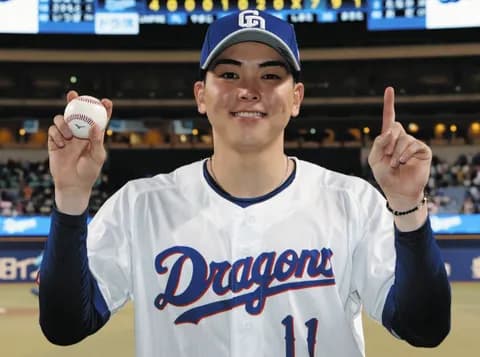 【祝】中日 中西聖輝、プロ初勝利！初回3失点もめげず…とにかく考えて7回までゼロ並べる！！