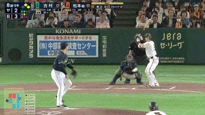 【巨人対ヤクルト8回戦】巨人・松本剛、１アウト一二塁から送りバント失敗…
