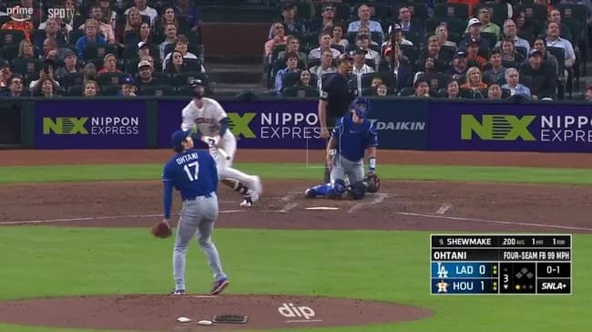 大谷翔平、３回にもアストロズ・シューメイクにソロホームランを打たれ２失点目…