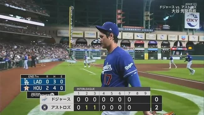大谷翔平は今季最長7回まで投げ2失点！今季初被弾含む2発のソロ浴びるも力投　3度目の投手専念日
