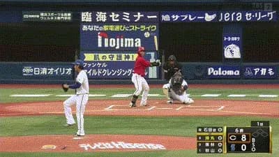 【DeNA対広島8回戦】広島・持丸、二試合連続第２号ソロホームラン！！！！！！！！！！！！！！！！！