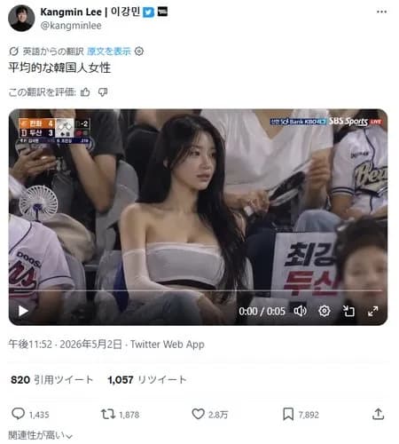 【悲報】韓国人さん「韓国人女性の平均顔はこんな感じです」ｗｗｗｗｗｗｗｗｗｗ