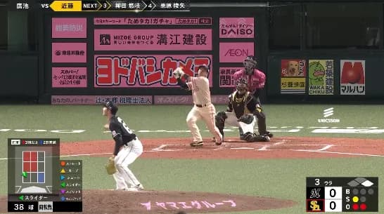 近藤健介の先制2ランホームランだあああああ！！！！