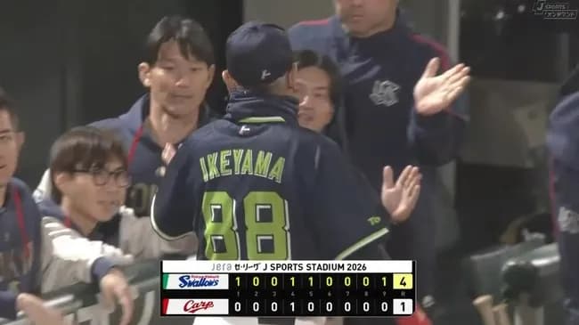 【広島対ヤクルト6回戦】ヤクルトが２連勝　投打かみ合い４カード連続で初戦勝利　四回には「８番・投手」の高梨が２点目の適時打　投げても６回１失点で３勝目