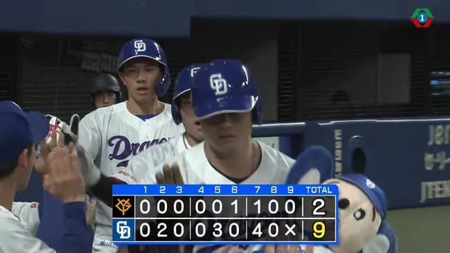中日 12勝21敗 勝率364