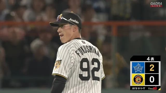 阪神・レフト福島、一歩目が遅れる＆逸らす＆悪送球のトリプルコンボｗｗｗ