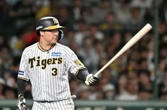 【悲報】最近5試合の大山悠輔 (17-1) .059 7三振