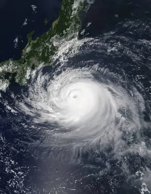 (ヽ´ん`)「首都圏来る頃には500～600hPaまで落ちてソヨソヨですわ」