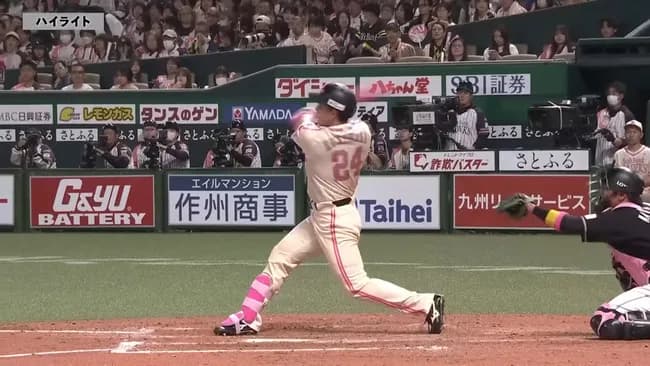 SB栗原 .293(5位) 10本(1位タイ) 27打点(1位) OPS.953(2位)