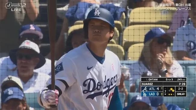 【悲報】大谷翔平さん、遂にOPSが.700台へ落ちる…