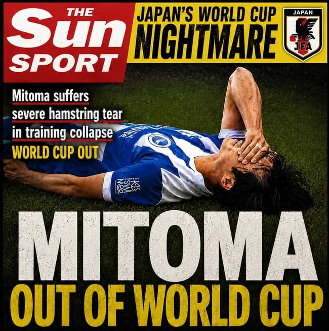 【悲報】三笘W杯絶望