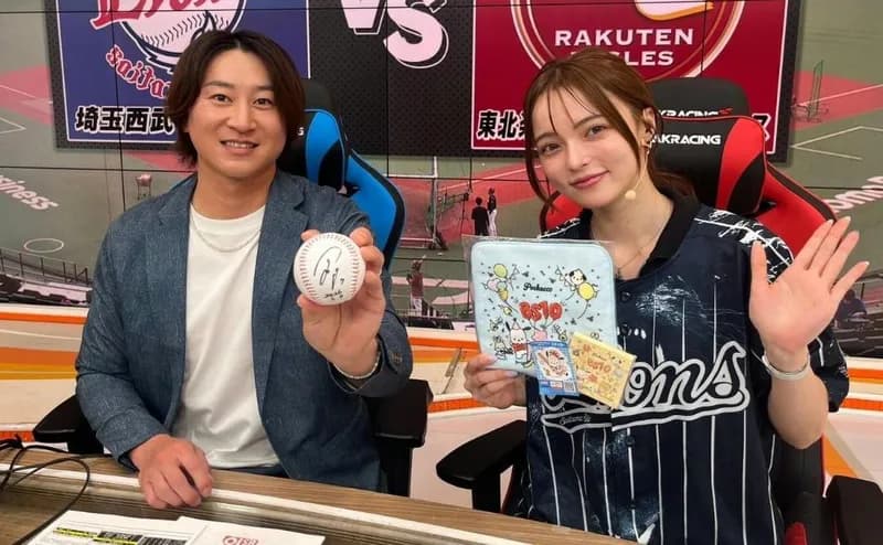 【画像】金子侑司さん、美女ゲストと楽しそうに解説