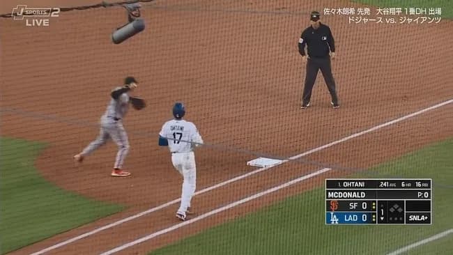 大谷翔平　初回初球は一ゴロでため息　４７打席連続ノーアチ