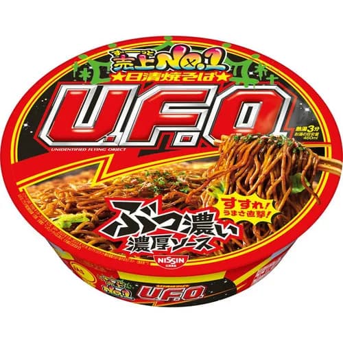 カップ焼きそば　←入れ物カップじゃない、焼いてない、ソバじゃない