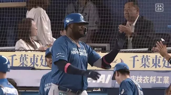 【ロッテ対日本ハム7回戦】日本ハム・レイエス、二試合連続となる第5号ソロホームラン！リードを2点に広げる！！！！！！！！！！！