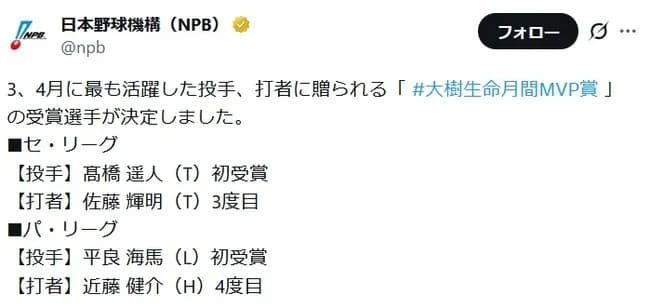 【3、4月度】月間MVPｷﾀ━(ﾟ∀ﾟ)━!