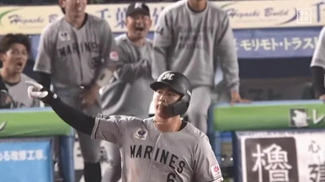 【ロッテ対日本ハム9回戦】ロッテ・西川史礁、日本ハム・細野から第２号ソロホームラン！リードを３点に広げる！！！！！！！！！！！！！！