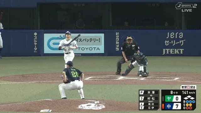 ノーコン木澤、サイクルヒット王手の村松に予想通りの押し出し四球ｗｗｗｗ