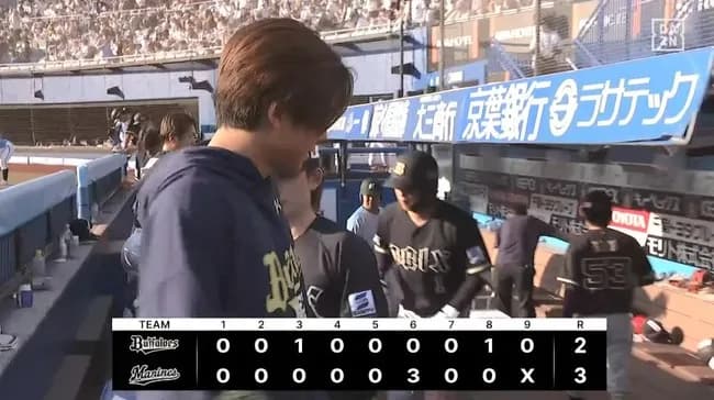首位陥落オリックス