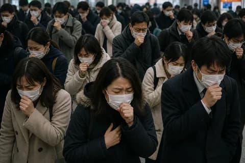 【悲報】日本で「謎風邪」が大流行してしまうwwwww