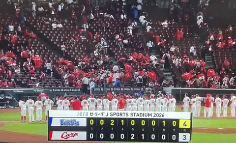 【試合結果】[2026/5/20]DeNAベイスターズ４－３広島カープ　広島に競り勝ち連敗を４でストップ！