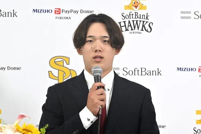 【ソフトバンク】元広島の小林樹斗が入団会見　独立で自己最速更新の要因は「違和感の消失」
