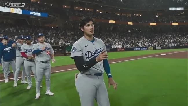 ドジャースがパドレスに４対０勝利！ 大谷翔平は先頭打者ホームラン＆５回無失点で４勝目 同地区首位争いはシリーズ２勝１敗で決着