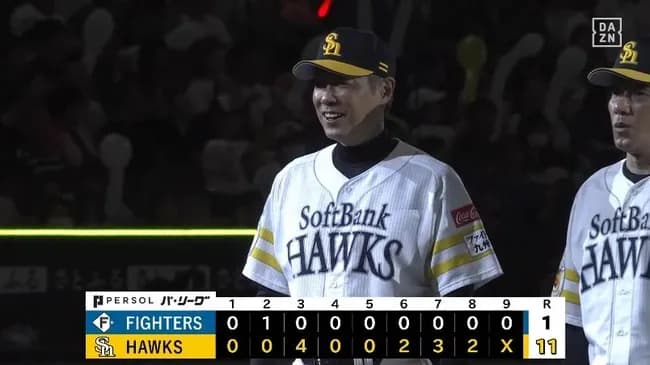 【ソフトバンク対日本ハム7回戦】ソフトバンク　16安打11得点の打線爆発で3位浮上！　対日本ハム7連勝、小久保監督は通算200勝