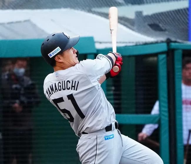 ロッテ山口(25)遂に覚醒か..4試合連続ホームラン　12安打中2塁打1本、本塁打5本