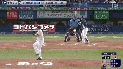 【ヤクルト対西武1回戦】西武、延長１１回表１アウト二塁から渡部聖弥のタイムリーツーベースで勝ち越し！ヤクルト・キハダは初失点