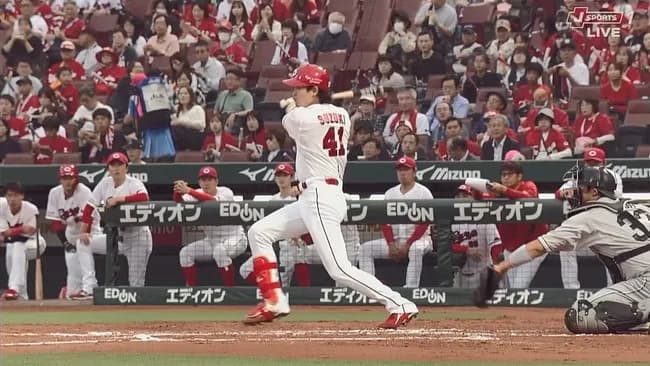 【ジエンゴ】広島、３回裏１アウト二塁から鈴木健矢のタイムリーで１点先制！！！！！！！！！！【広島対ロッテ3回戦】