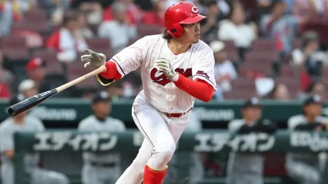 【祝】カープ鈴木健矢、プロ初ヒット＆初タイムリー！自援護で先制打！！