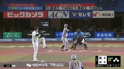 【ロッテ対阪神1回戦】阪神、２回表１アウト満塁から中野のセカンドゴロの間に三塁ランナーが生還し１点先制！！！！！！！！