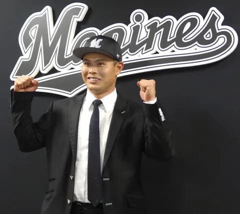 ロッテ山﨑剛、支配下選手登録！
