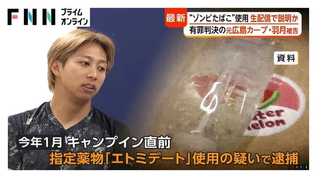 【悲報】ゾンビ涼介🧟「羽月以外にもプロ野球界に40人ほどのゾンビたばこ顧客がいる」