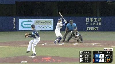 【中日対西武3回戦】中日、８回裏１アウト三塁から岡林の犠牲フライで同点に追いつく！！！！！！！！