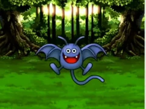 ドラクエで笑ってるモンスターを思い浮かべてください