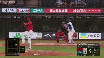 【日本ハム対広島3回戦】日本ハム、驚異の反撃で7点差追い付く！　0-7→1-7→5-7→7-7…9回レイエスが同点打
