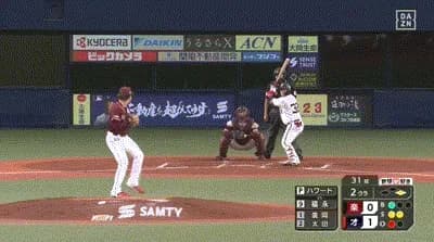 【オリックス対楽天24回戦】オリックス・福永奨、楽天・ハワードからプロ初ホームラン！！！！！！！！！！！！！！！！！！！！