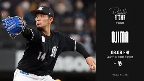 一軍試合実況　6月6日18:00～ 中日－ロッテ(大野×小島)