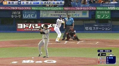 【ヤクルト対巨人18回戦】ヤクルト・村上、巨人・森田から第８号先制ソロホームラン！！！！！！！！！！！！！！