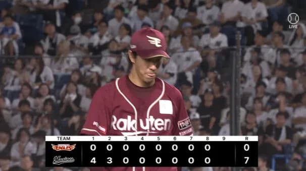 楽天・岸、７失点完投