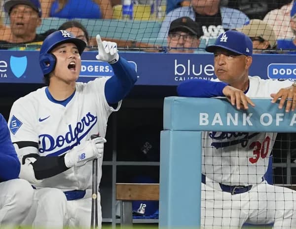 大谷翔平（31）、突然ベンチで大声を出してロバーツ監督から注意される