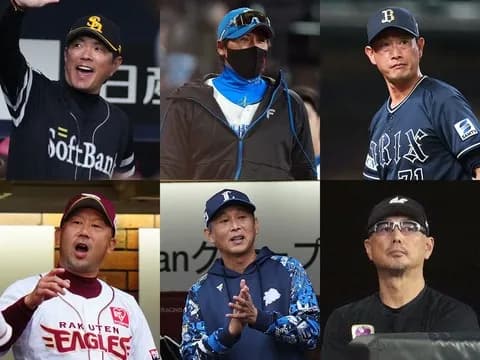 V逸したパ・リーグ5球団の監督のコメントがこちら