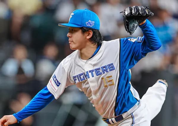 北山亘基「ファイターズの15番の北山亘基です！」新庄監督「15番輝いてたわ～」