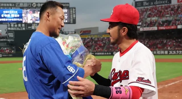 中日引退の中田翔、カープファンの声援に感謝「当たり前ではない。本当にありがたい」