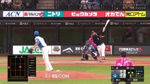 負けたけど達の勝ちを消して西川史礁が5打席立ったから新人王の可能性高くなったな！