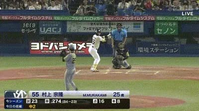 【ヤクルト対阪神20回戦】ヤクルト・村上、阪神・高橋遥人から第９号先制ソロホームラン！！！！！！！！！！！！！！！！