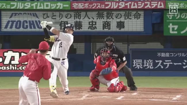 村上宗隆　.263 20本 OPS1.006